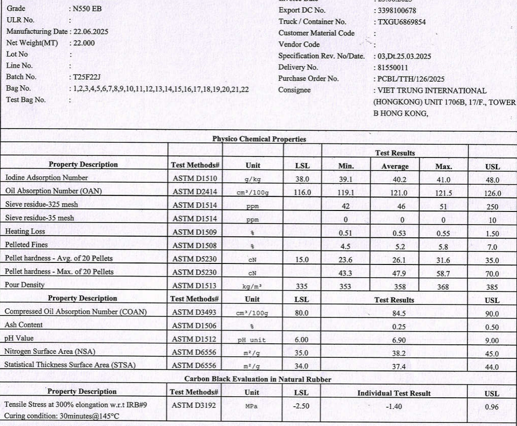 Coa N550 Pcbl